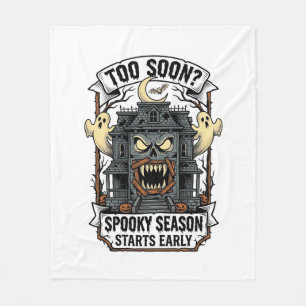 Cobertor De Velo Camisa da Temporada Assustadora Gravura Vintage Ha