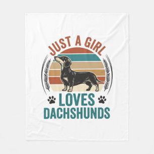 Cobertor De Velo Camisa de Amante de Dachshund Gráfico de Cachorro 