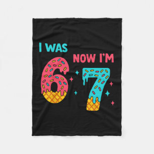 Cobertor De Velo Camisa de Aniversário de 7 Anos Era 6 Agora Sou 7