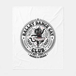 Cobertor De Velo Camisa de Arte de Gato Dançarino de Ballet - Dança