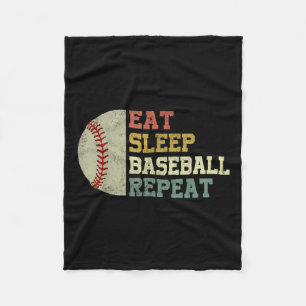Cobertor De Velo Camisa de beisebol Comer Dormindo Baseball Repete