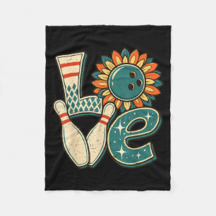 Cobertor De Velo Camisa de Boliche Feminina Love Bowl Ball Suower V