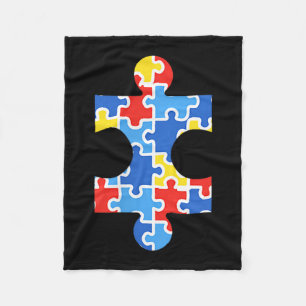 Cobertor De Velo Camisa de Bolso com Peça de Puzzle de Conscientiza