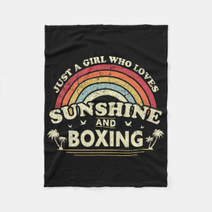 Cobertor De Velo Camisa De Boxing. Apenas Uma Menina Que Ama O Sol