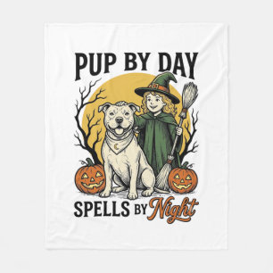Cobertor De Velo Camisa de Bruxa de Cachorro de Halloween Gravura V