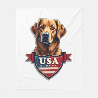 Cobertor De Velo Camisa de Cachorro Vintage USA Retriever Heritage 