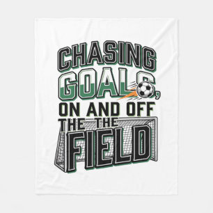 Cobertor De Velo Camisa de Campo Vintage de Futebol Chasing Goals D