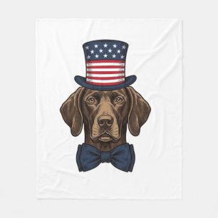Cobertor De Velo Camisa de Cão Patriótico com Desenho de Gravura Vi