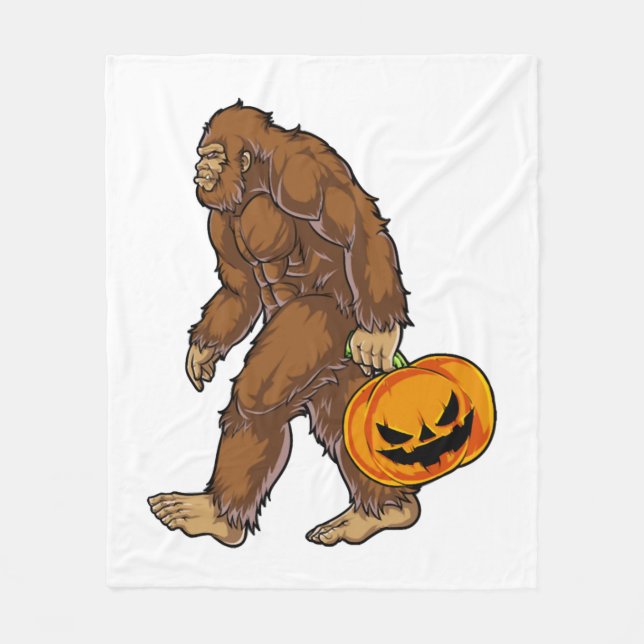 Cobertor De Velo Camisa de Carregando de Sasquatch de Pumpkin (Frente)