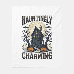 Cobertor De Velo Camisa de Casa Assombrada Vintage Halloween Cottag