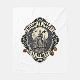 Cobertor De Velo Camisa de Casa Assombrada Vintage Halloween Lua Br