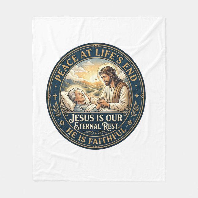 Cobertor De Velo Camisa de conforto no final da vida Jesus Hospício (Frente)