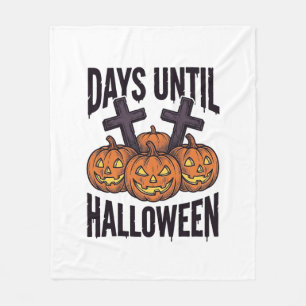 Cobertor De Velo Camisa de Contagem Regressiva de Halloween Design