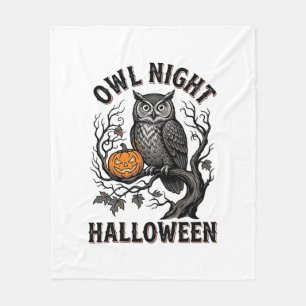 Cobertor De Velo Camisa de Coruja de Halloween Vintage Desenho de P