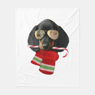 Cobertor De Velo Camisa de Dachshund Bonito presente de Natal Dog A