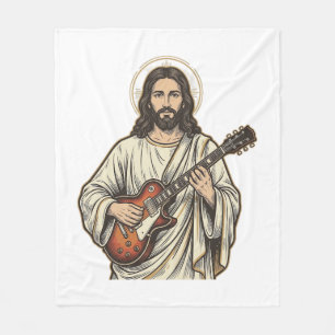 Cobertor De Velo Camisa de Desenho de Gravura de Guitarrista Sagrad