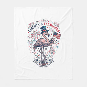 Cobertor De Velo Camisa de desenho de gravura vintage de flamingo p