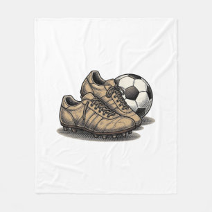 Cobertor De Velo Camisa de Design de Chuteiras e Bola de Futebol An