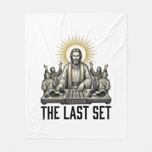 Cobertor De Velo Camisa de DJ Religioso Vintage O Último Conjunto D