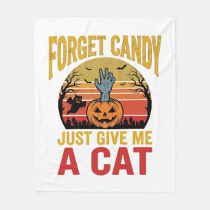 Cobertor De Velo Camisa de Doces Engraçados para Amante de Gatos no