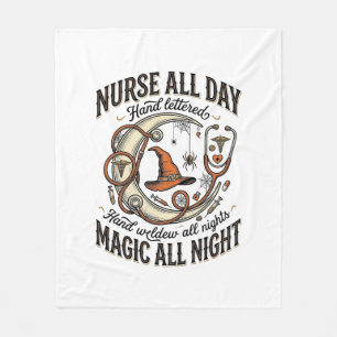 Cobertor De Velo Camisa de Enfermeira de Halloween Médica Noturna B