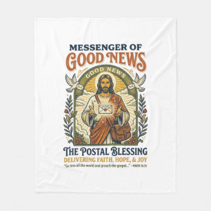 Cobertor De Velo Camisa de entrega de trabalhador postal de Jesus F