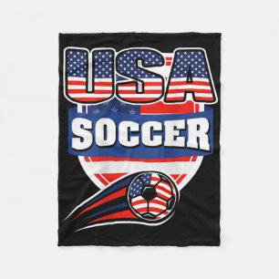 Cobertor De Velo Camisa de Fã de Futebol Orgulhosamente Americano -