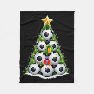 Cobertor De Velo Camisa de Futebol de Natal Árvore de Natal Jogador