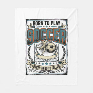 Cobertor De Velo Camisa de Futebol Vintage Nascido Para Jogar Facul