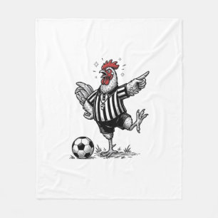 Cobertor De Velo Camisa de Galinha Engraçada de Futebol Gravura Vin