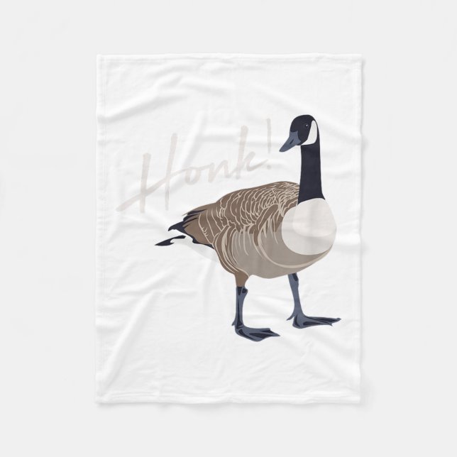 Cobertor De Velo Camisa de ganso canadense Honny Cute Bird Hunter G (Frente)