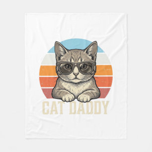 Cobertor De Velo Camisa de Gato Legal Vintage Sunset Cat Daddy Desi