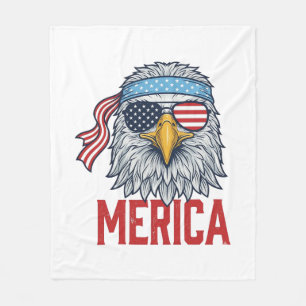 Cobertor De Velo Camisa de Gravura Vintage Águia Patriótica Merica