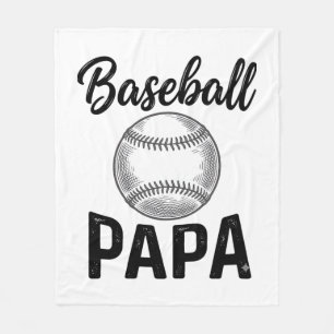 Cobertor De Velo Camisa de Gravura Vintage do Papai de Beisebol Des