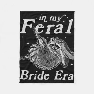 Cobertor De Velo Camisa de Guaxinim da Era da Noiva Feral Engraçada