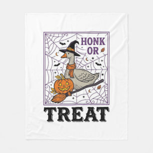 Cobertor De Velo Camisa de Halloween de Ganso de Bruxa Honk ou Trea