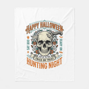Cobertor De Velo Camisa de Halloween Vintage Caveira Truque ou Trat