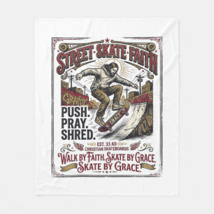 Cobertor De Velo Camisa de Jesus Skate Longboard Cristão