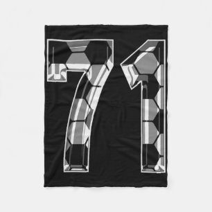 Cobertor De Velo Camisa de jogador de futebol padrão número 71 prat