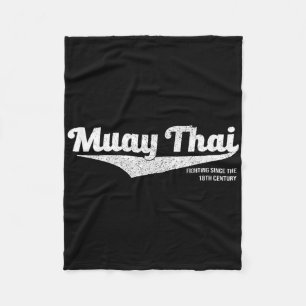 Cobertor De Velo Camisa de Kickboxing Muay Thai Distressed, Mma Bjj
