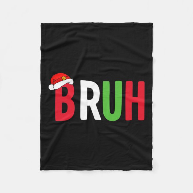 Cobertor De Velo Camisa De Natal Bruta Para Rapazes Adolescentes Fe (Frente)