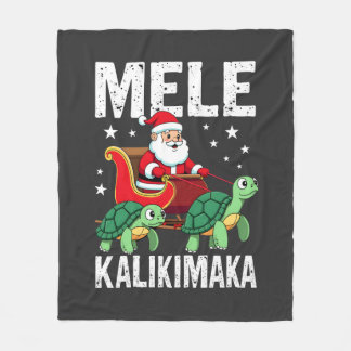 Cobertor De Velo Camisa de Natal Mele Kalikimaka  Trineo de Santa d