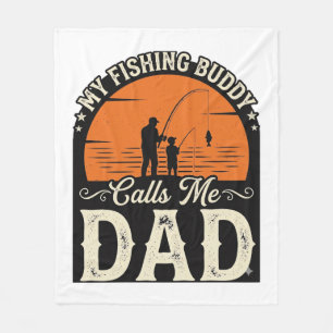 Cobertor De Velo Camisa de Pai Amigo de Pesca Vintage Design_1