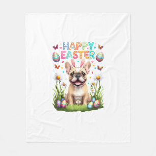 Cobertor De Velo Camisa de Páscoa de Bulldog Francês Camisa Diverti