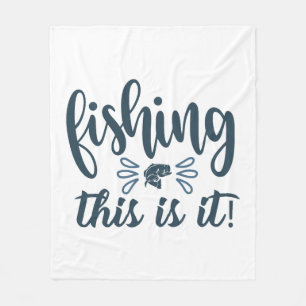 Cobertor De Velo Camisa de pesca engraçada com slogan