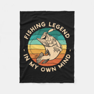 Cobertor De Velo Camisa De Pesca Engraçada Legenda De Pesca