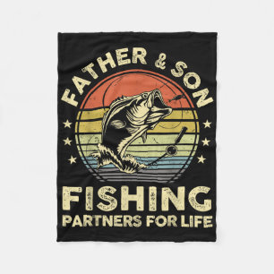 Cobertor De Velo Camisa de pesca engraçada para pai e filho B Peixe