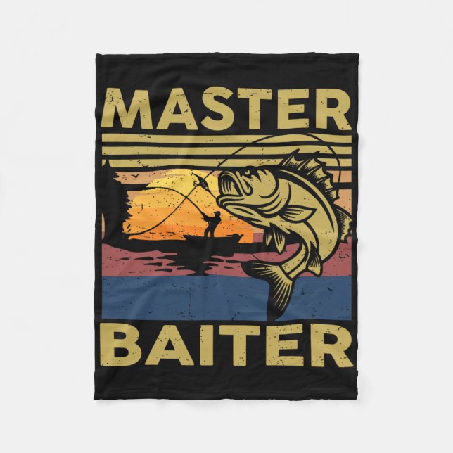 Cobertor De Velo Camisa de pesca Master Iter engraçada presente par (Frente)