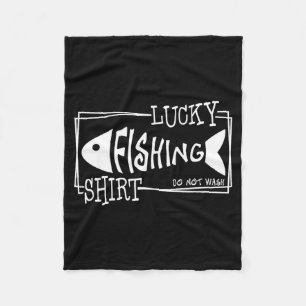 Cobertor De Velo Camisa de Pesca Sortuda, Ditos Engraçados Pescador