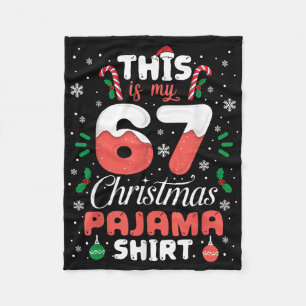 Cobertor De Velo Camisa de Pijama de Natal Engraçada 67 Six Seven M